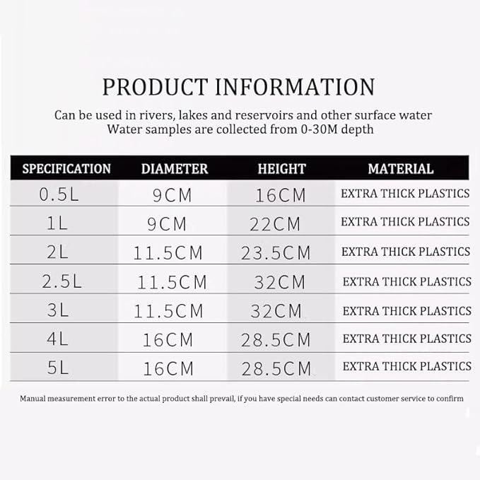 Water Sampler Sampling Dipper System Thicken Plastic Ladle Pendulum Beaker - Image 6