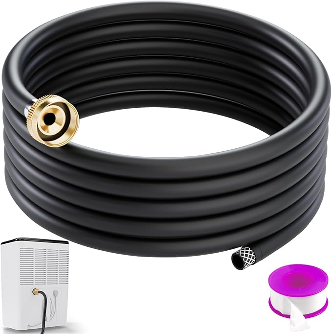 20FT Dehumidifier Drain Hose 3/4" FHT, Leakproof Dehumidifier Hose by Boombamo