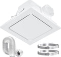 Hon&Guan Bathroom Exhaust Fan, Quiet Square Bathroom Vent Fan 111 CFM, 1.0 Sones by HonGuan