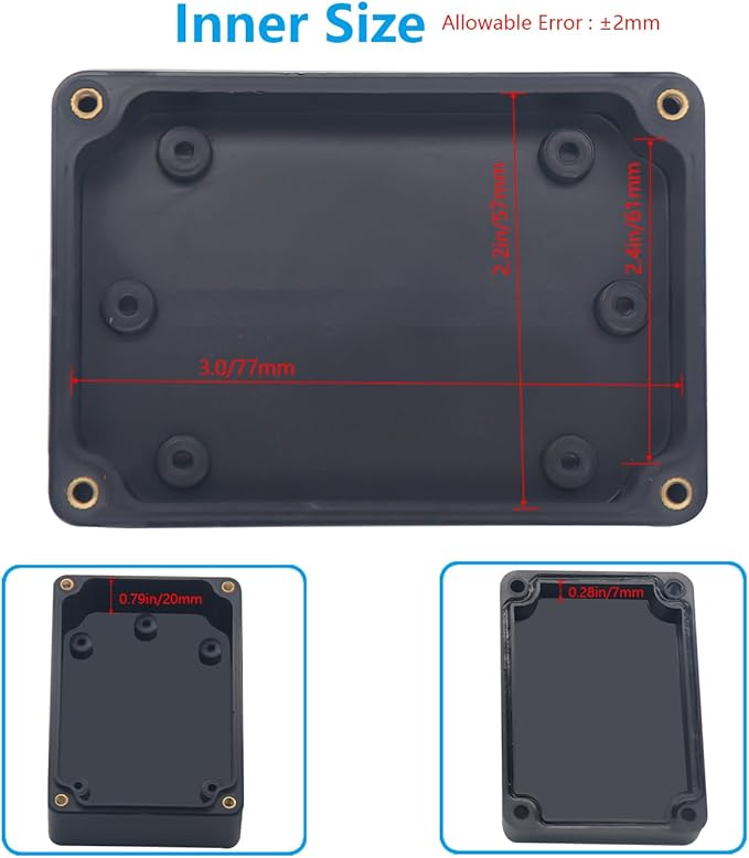 Project Box, Project Boxes Plastic Electric Project Case Junction Box Power Case - Image 6