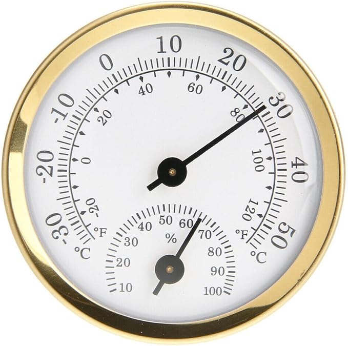TEAMWILL Mini Analog Thermometer Hygrometer Humidity Meter Room Indoor - Image 2