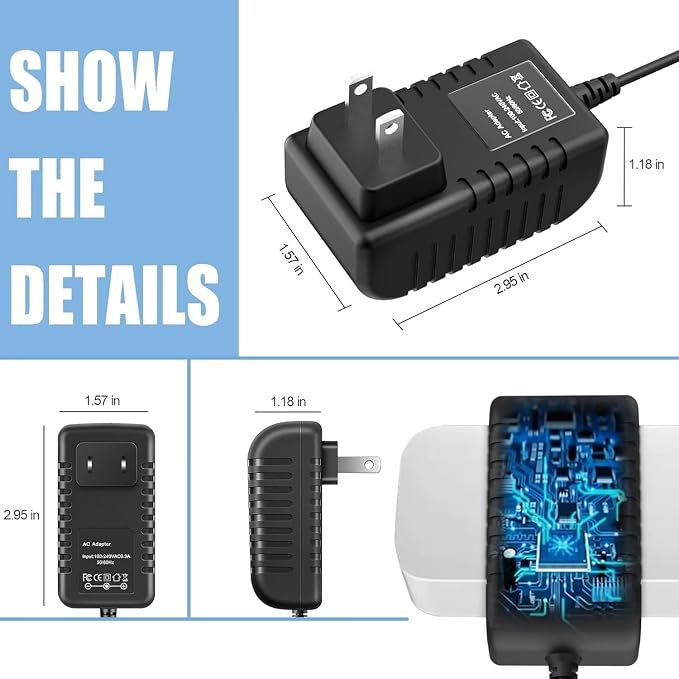 24V AC/DC Adapter Compatible - Image 3