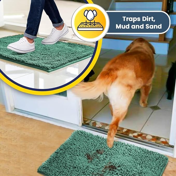 Muddy Mat® Pack of 3 Highly Absorbent Microfiber Dog Door Mat and Pet Rug - Image 3