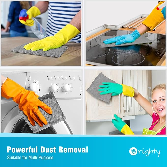Orighty Microfiber Cleaning Cloth, 5 Pack Highly Absorbent Cleaning Rags - Image 6