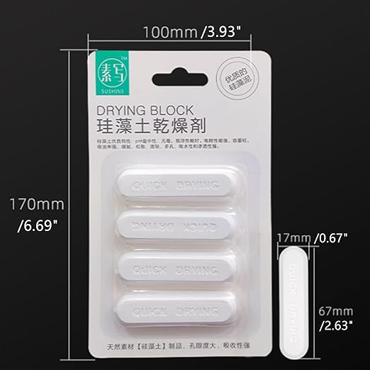4 Pcs Diatom Drying Stick, Reusable Moisture Absorbing Rod Water Absorption Rod - Image 2