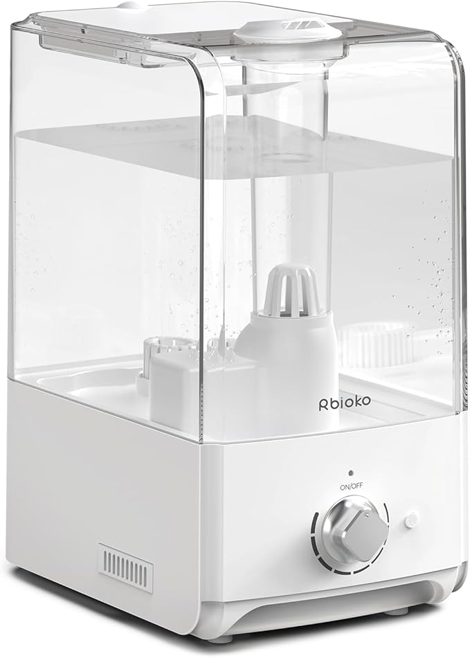 Humidifiers for Bedroom Large Room, Top Fill 6.5L Cool Mist Humidifier by Rbioko