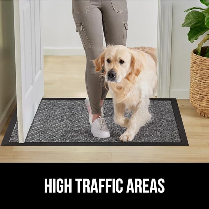 GORILLA GRIP 100% Waterproof All-Season WeatherMax Doormat, US Designed Natural - Image 7