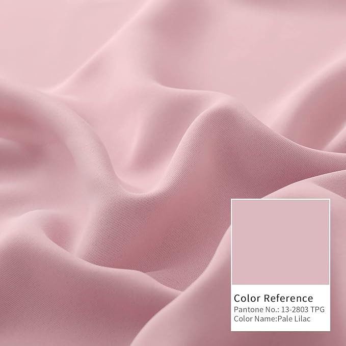 BGment Baby Pink 100% Blackout Curtains - Image 7