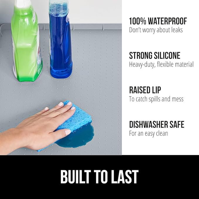 GORILLA GRIP Waterproof Silicone Under Sink Mat - Image 2