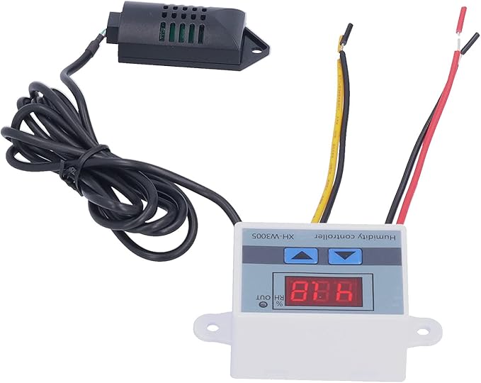 Humidity Controller for Humidifier, DC 12/24V Digital Humidistat 1-99.9% - Image 9