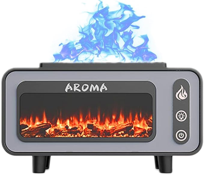 Humidifiers For Bedroom, Fireplace Fire Aromatherapy Diffuser | 200Ml USB Quiet - Image 8