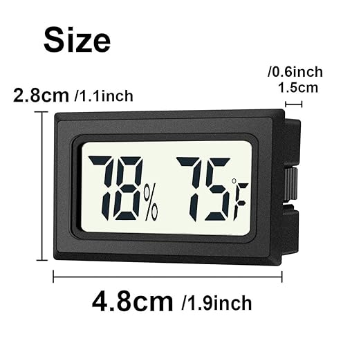 4 Pack Mini Digital Hygrometer Thermometer Gauge, Indoor Outdoor Temperature - Image 4