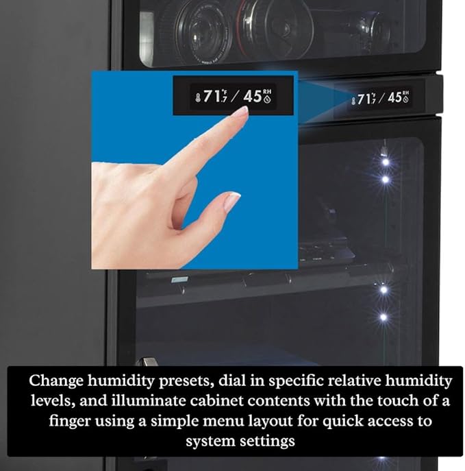 180LT Electronic Dry Cabinet for Camera, Lens & Electronics – Silent - Image 7