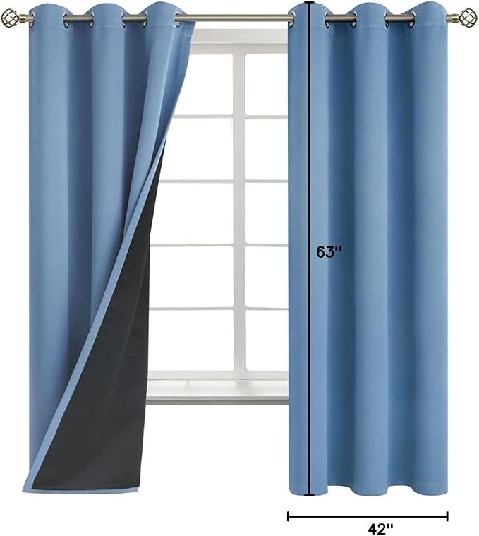 BGment Thermal Insulated 100% Blackout Curtains - Image 9