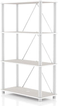 Homes: Inside + Out Apexa Modern 4-Tier Wide Shelving Units, Collectibles by HOMESInsideOut