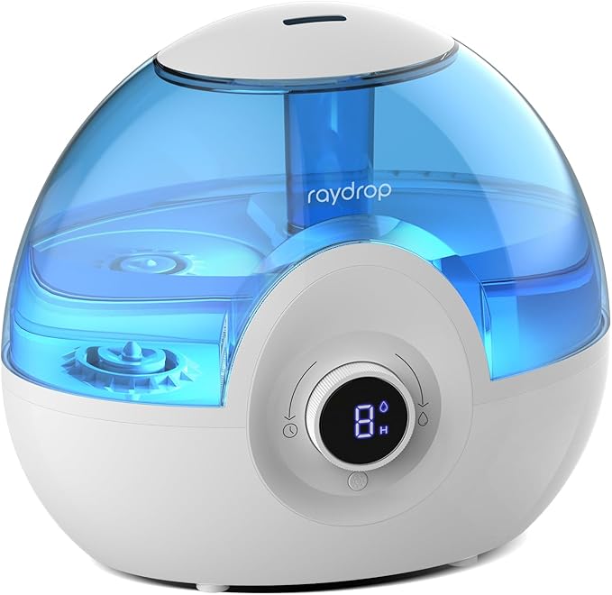 raydrop 2.2L Humidifiers for Bedroom, Cool Mist Humidifiers by raydrophumidifiers