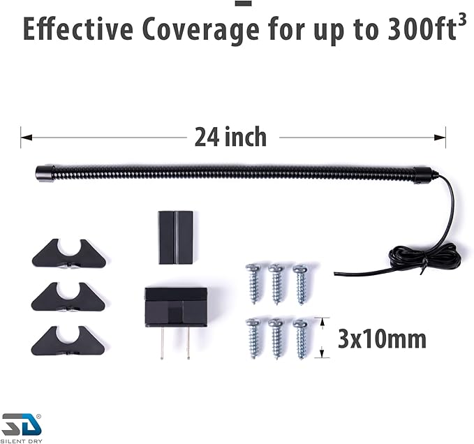Bendable Gun Safe Dehumidifier Tube, Simple Operate to Humidity Control and - Image 3
