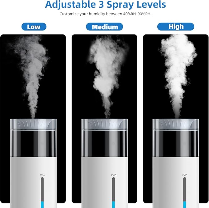 10L/2.6Gal Smart Humidifiers for Bedroom Large Room up to 600ft², 100H Runtime - Image 4