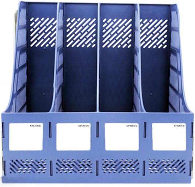 SAYEEC Sturdy Magazine Organizer Folder Desktop 4 Compartment File Holders - Image 3