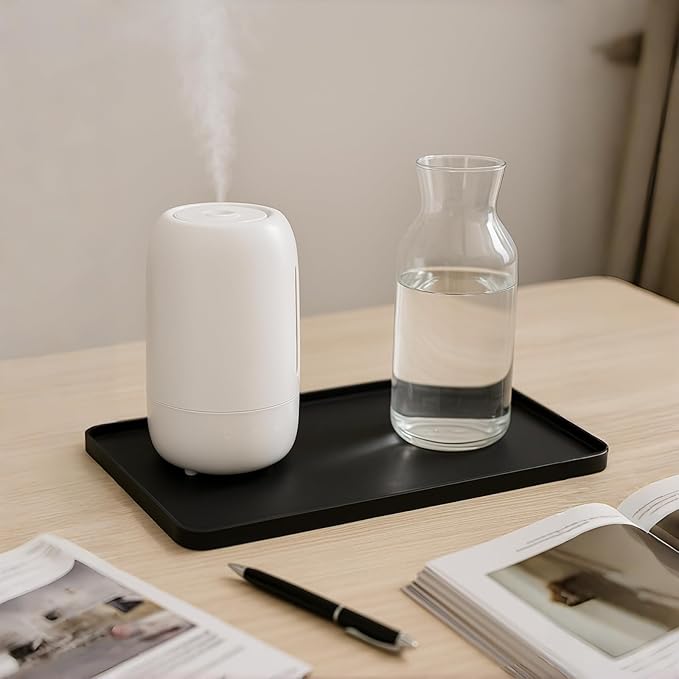 Silicone Drip Mat for Humidifiers, 23.6x15.8 Raised Edge Drips Tray Compatible - Image 3