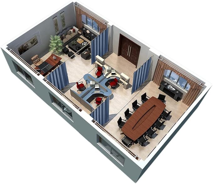 RYB HOME Extra Wide Room Divider Curtaind Blackout Privacy Screen - Image 6