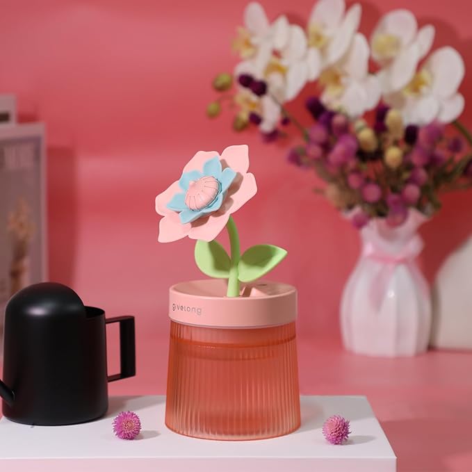 Gardenia Desktop Humidifier for Bedroom, Quiet Cool Mist Humidifier by Riecin