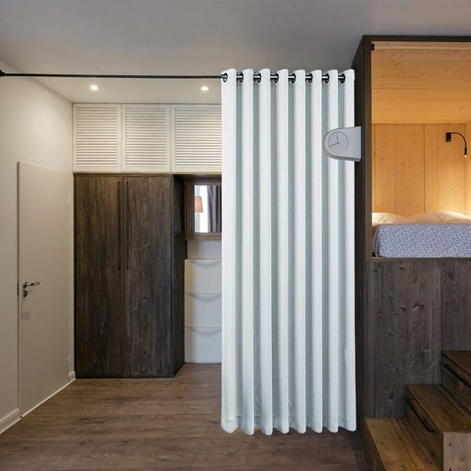 NICETOWN Ceiling Curtains, Room Divider Curtain Screen Partition, Vertical Blind - Image 5