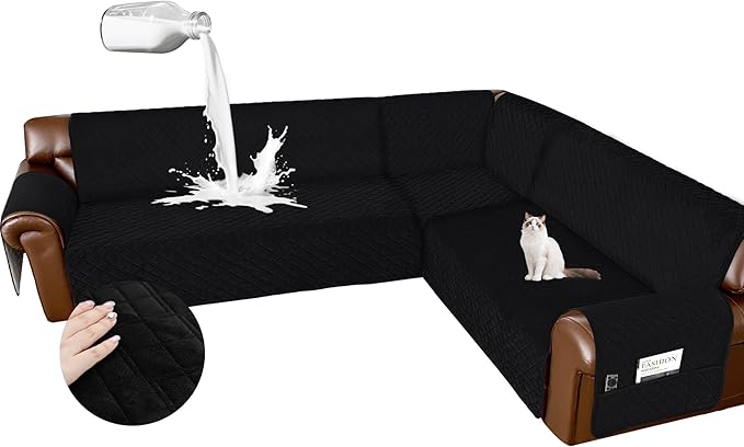 Arfntevss Waterproof Sectional Couch Covers L Shape Washable Velvet Sofa Cover by Arfntevss