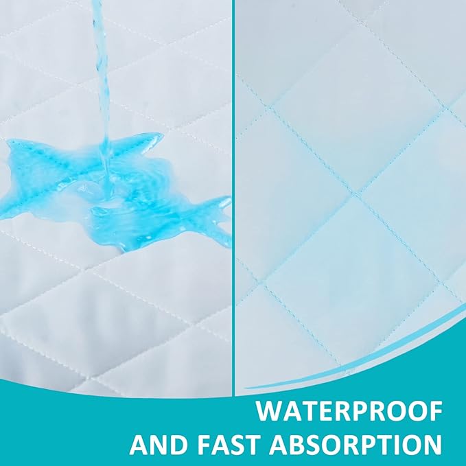 KANECH Heavy Absorbency Washable Waterproof Bed Pads, Kids & Pets - Image 4