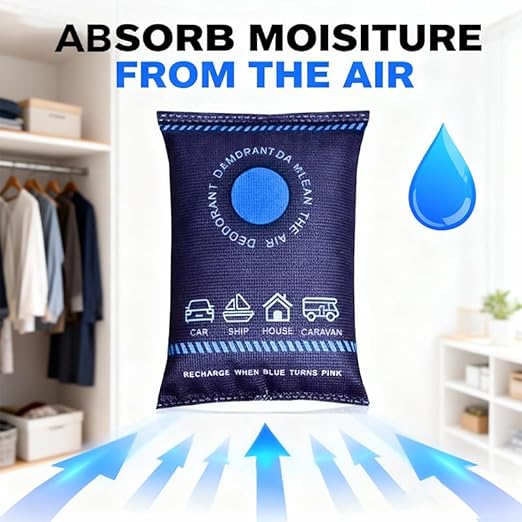 5-Pack Reusable Dehumidifier Bags, 100g Rechargeable Desiccant Packs - Image 2