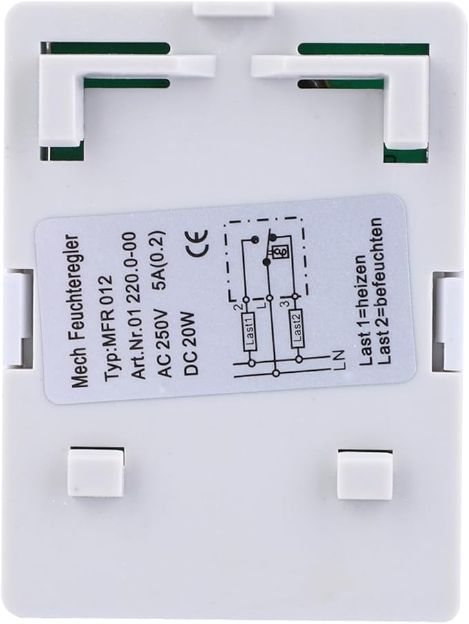 2PCS Mechanical Humidity Controller 35mm DIN Rail Hygrostat Fan Heater - Image 4