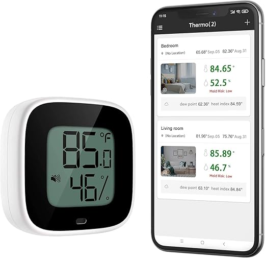 Wireless Thermometer Hygrometer by 9H