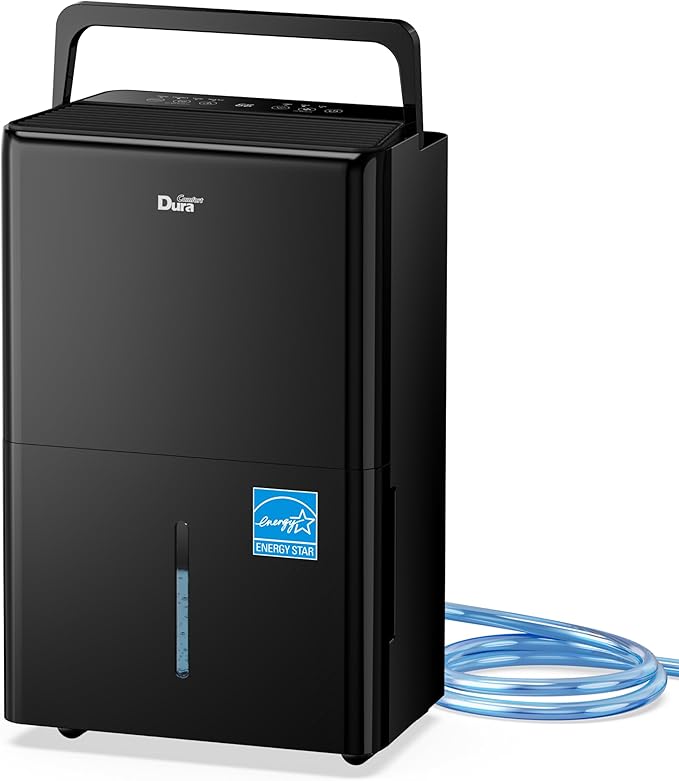 DuraComfort 50 Pint Dehumidifier, Built-in Pump, 4500 Sq Ft Coverage, Energy by DuraComfort