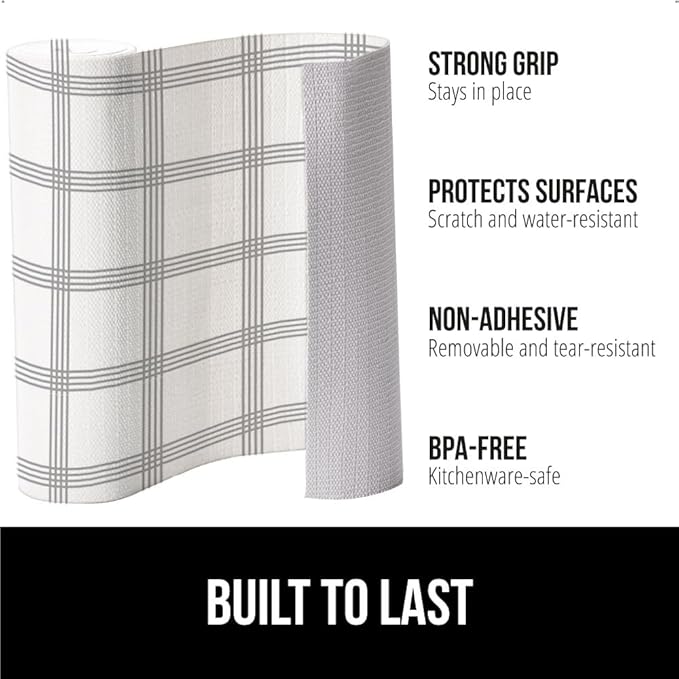 GORILLA GRIP DripGuard Shelf Liner, Non-Adhesive Drawer and Kitchen Cabinet - Image 2