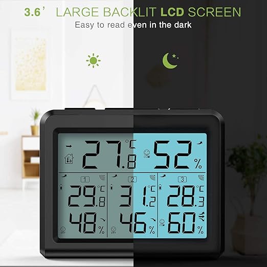 KeeKit Indoor Outdoor Thermometer, Temperature Humidity Monitor - Image 3