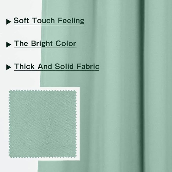 MYSKY HOME Aqua Blackout Curtains - Image 3