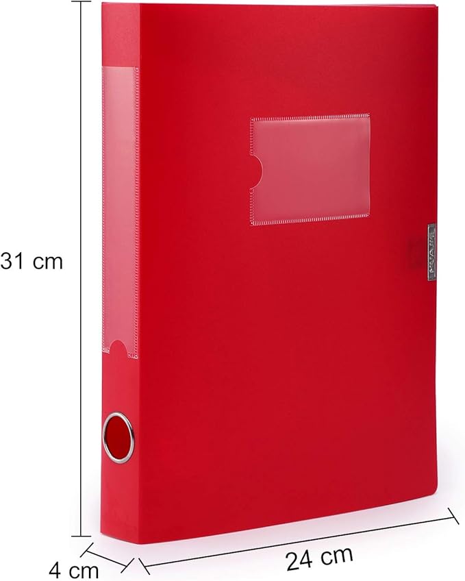 HUA JIE A4 Storage File Boxes Plastic Archives Cases - Image 3