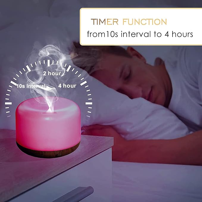 Oil Diffuser Humidifier 300ML, Electric Ultrasonic Air Aroma Diffusers Vaporizer - Image 4