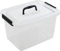 Farmoon 12 Quart Clear Storage Bin, Plastic Stackable Box/Cotainer by Farmoon