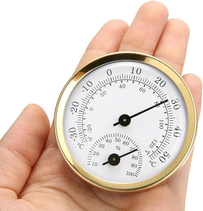 TEAMWILL Mini Analog Thermometer Hygrometer Humidity Meter Room Indoor - Image 7
