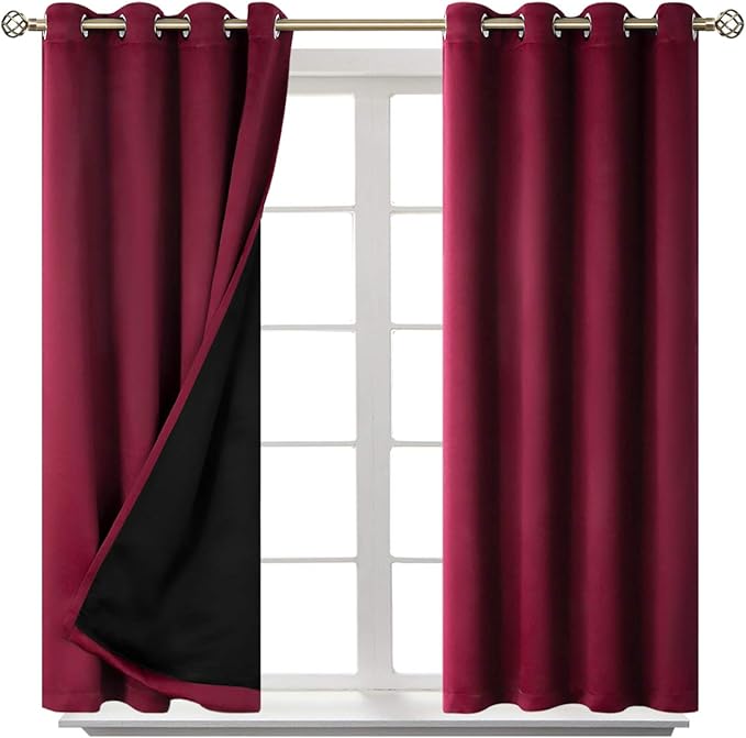 BGment Short 100% Blackout Curtains - Image 4