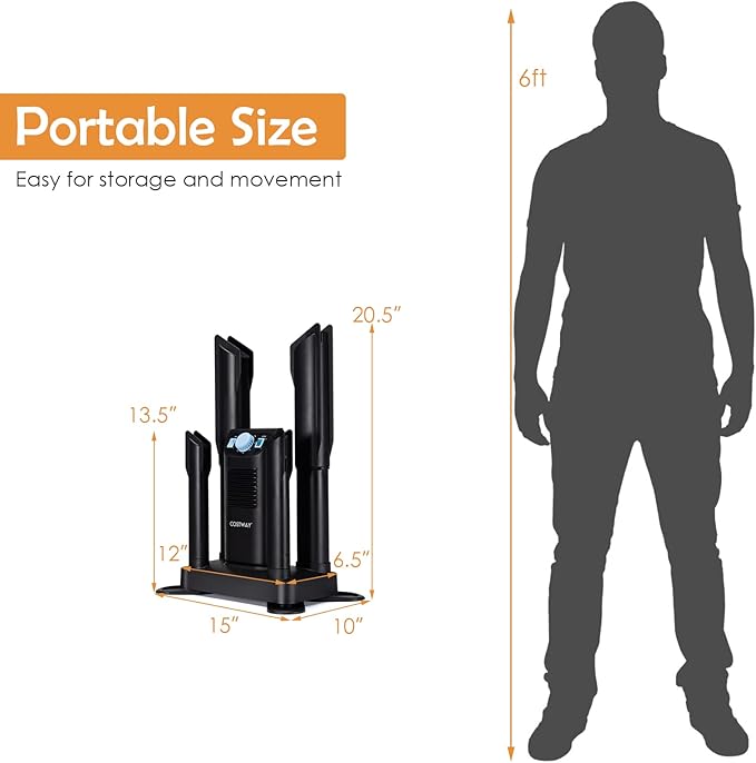 COSTWAY Boot Dryer, Shoe Dryers - Image 7