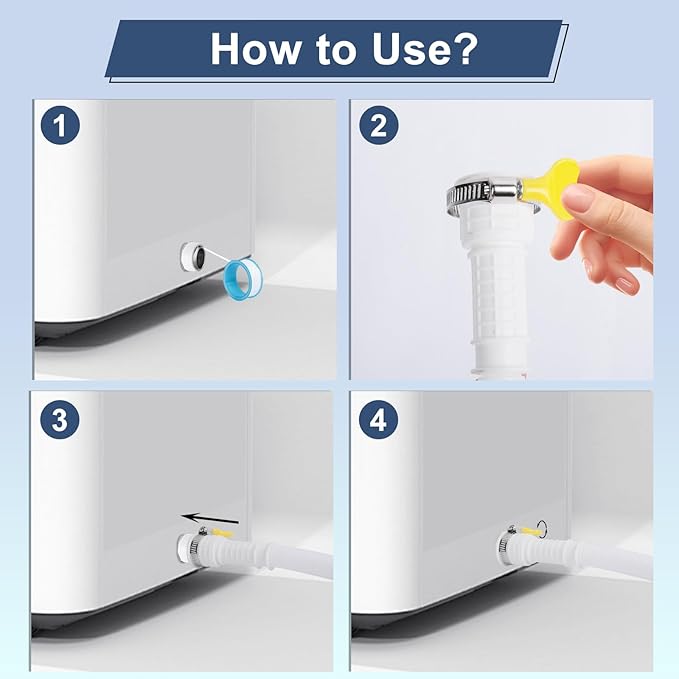 Universal Dehumidifier Drain Hose 13 Feet Air Conditioner Hose - Image 4