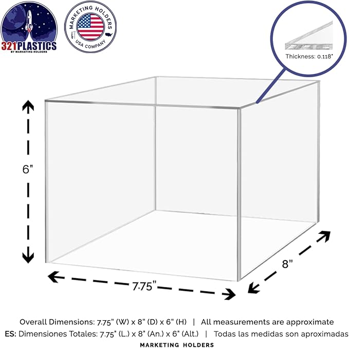 6 Pack Clear Acrylic Display Box - Image 6