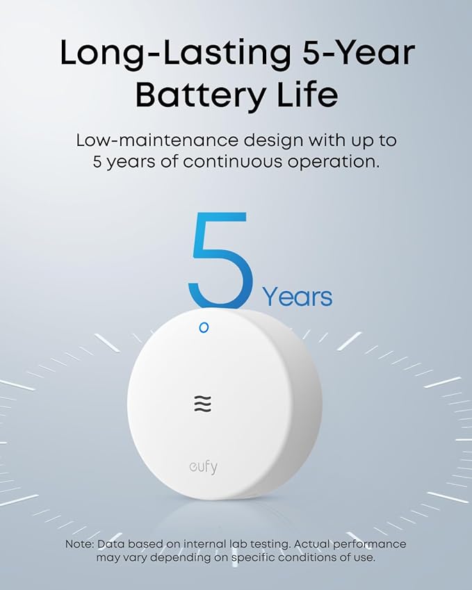eufy Water Leak and Freeze Sensor E20, Dual Detection, Extended Reach - Image 4