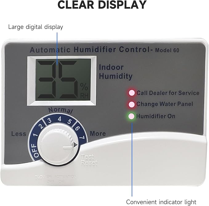 60 Whole House Humidifier Control Humidistat - Image 2