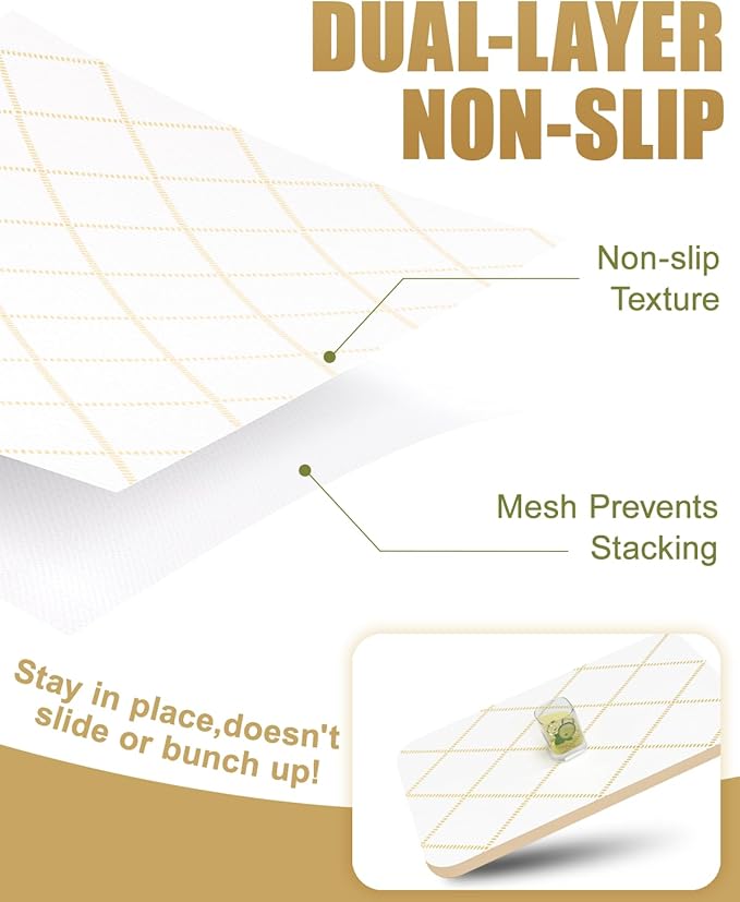 Shelf Liners for Kitchen Cabinets Non-Adhesive, Non-Slip Thickened Shelf Paper - Image 2