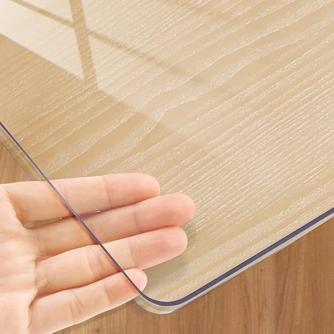 Clear PVC Tablecloth Rectangle by Unknown