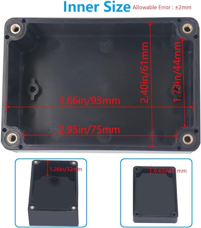 Project Box ABS Black Electrical Boxes IP67 Outdoor Waterproof Box Electronic - Image 6