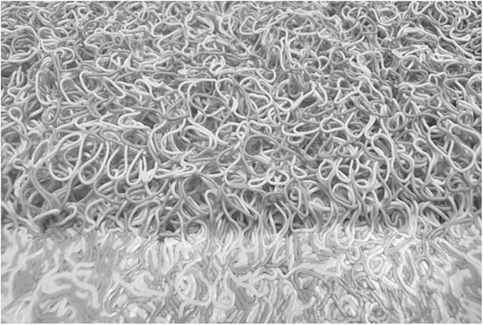Non Slip with Suction Cups Loofah Bathmat 27"x15" & 29.5"X16.9", PVC Loofah - Image 8